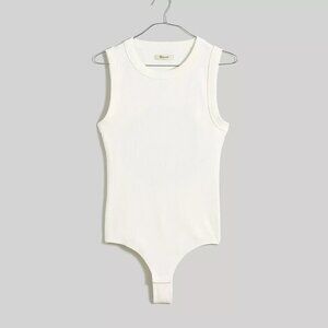 Madewell Crewneck Thong Bodysuit Sleekhold | Size M | Lighthouse